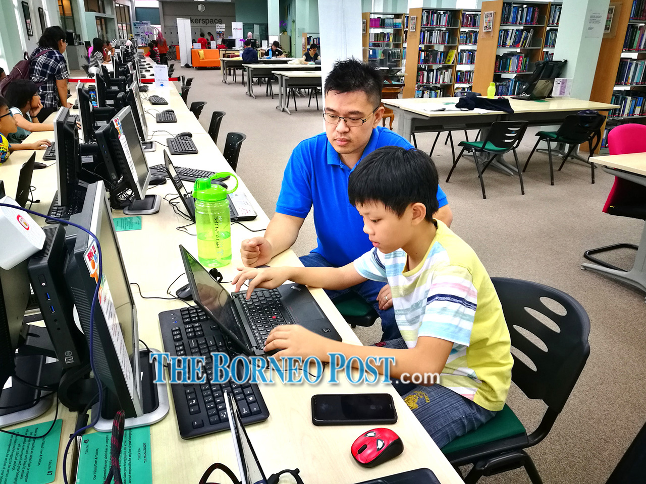 The Borneo Post Alvin and his mentor.